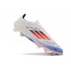adidas F50 Elite Snörlös FG Vit Blå Röd