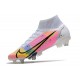 Nike Mercurial Superfly 8 Elite SG-Pro Dragonfly - Vit Silver Mörklila