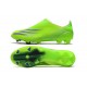 Fotbollsskor för Herrar adidas X Ghosted + FG Precision To Blur - Grön Lila Gul