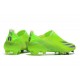 Fotbollsskor för Herrar adidas X Ghosted + FG Precision To Blur - Grön Lila Gul