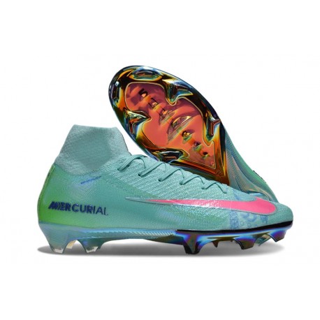 Nike Zoom Mercurial Superfly X Elite FG Cosmic Speed 2 - Turkos Svart Limited Edition