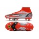 Nike Mercurial Superfly 8 Elite SG-Pro AC CR7 Spark Positivity - Röd Svart Vit Orange