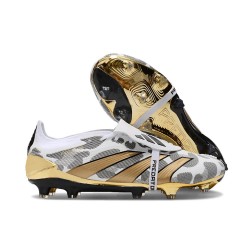 Adidas Predator Elite Foldover Tongue Fg Guld Vit Grå