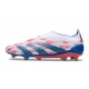 Adidas Predator Elite Laceless FG Reemergence - Vit Blå Rosa