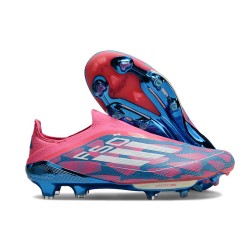Fotbollsskor adidas F50+ Snörlösa Elite FG Blå Vit Rosa