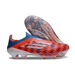 Fotbollsskor adidas F50+ Snörlösa Elite FG Röd Vit Blå