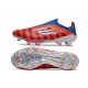 Fotbollsskor adidas F50+ Snörlösa Elite FG Röd Vit Blå