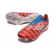 Fotbollsskor adidas F50+ Snörlösa Elite FG Röd Vit Blå