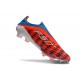 Fotbollsskor adidas F50+ Snörlösa Elite FG Röd Vit Blå