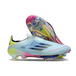 Fotbollsskor adidas F50+ Snörlösa Elite FG Blå Gul