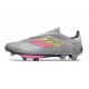 Fotbollsskor adidas F50+ Snörlösa Elite FG Grå Rosa Gul