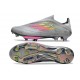 Fotbollsskor adidas F50+ Snörlösa Elite FG Grå Rosa Gul