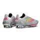 Fotbollsskor adidas F50+ Snörlösa Elite FG Grå Rosa Gul