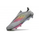 Fotbollsskor adidas F50+ Snörlösa Elite FG Grå Rosa Gul
