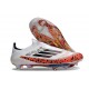 Fotbollsskor adidas F50+ Snörlösa Elite FG X Messi Vit Svart Röd 