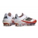 Fotbollsskor adidas F50+ Snörlösa Elite FG X Messi Vit Svart Röd 