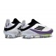 Fotbollsskor adidas F50+ Snörlösa Elite FG X Messi Vit Svart Lila