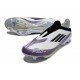 Fotbollsskor adidas F50+ Snörlösa Elite FG X Messi Vit Svart Lila