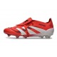 adidas Predator Elite Fold Over Tongue FG fotbollsskor Röd Vit Svart