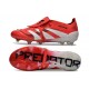 adidas Predator Elite Fold Over Tongue FG fotbollsskor Röd Vit Svart