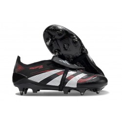 adidas Predator Elite Fold Over Tongue FG fotbollsskor Svart Grå Röd 