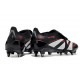adidas Predator Elite Fold Over Tongue FG fotbollsskor Svart Grå Röd 