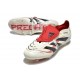 adidas Predator Elite Fold Over Tongue FG fotbollsskor Beige Svart Röd