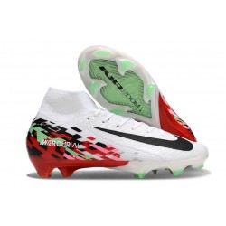 Nike Air Zoom Mercurial Superfly 10 Elite FG Vit Röd Svart