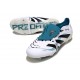adidas Predator Elite Fold Over Tongue FG fotbollsskor Vit Svart Cyan