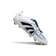 adidas Predator Elite Fold Over Tongue FG fotbollsskor Vit Svart Cyan