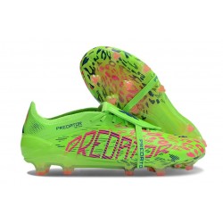 adidas Predator Elite Fold Over Tongue FG fotbollsskor Grön Rosa