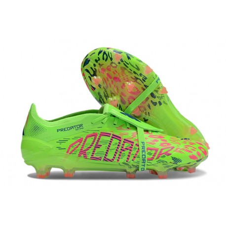 adidas Predator Elite Fold Over Tongue FG fotbollsskor Grön Rosa
