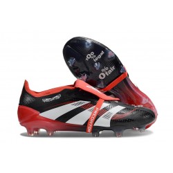 adidas Predator Elite Fold Over Tongue FG fotbollsskor Svart Vit Röd 