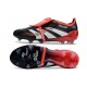 adidas Predator Elite Fold Over Tongue FG fotbollsskor Svart Vit Röd 