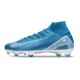 Nike Air Zoom Mercurial Superfly 10 Elite FG Blå Vit