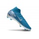 Nike Air Zoom Mercurial Superfly 10 Elite FG Blå Vit