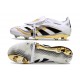 adidas Predator Elite Fold Over Tongue FG fotbollsskor Vit Svart Guld