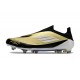 adidas F50 Elite Snörlös FG Guld Svart Vit