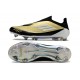 adidas F50 Elite Snörlös FG Guld Svart Vit