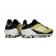adidas F50 Elite Snörlös FG Guld Svart Vit