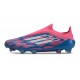 adidas F50 Elite Snörlös FG Blå Vit Rosa