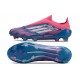 adidas F50 Elite Snörlös FG Blå Vit Rosa