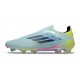 adidas F50 Elite Snörlös FG Blå Gul