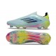 adidas F50 Elite Snörlös FG Blå Gul
