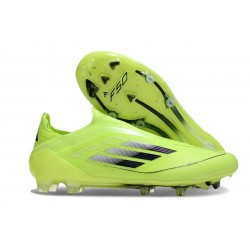 adidas F50 Elite Snörlös FG Gul Svart