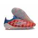 adidas F50 Elite Snörlös FG Röd Blå Vit
