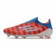 adidas F50 Elite Snörlös FG Röd Blå Vit