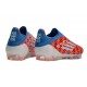 adidas F50 Elite Snörlös FG Röd Blå Vit