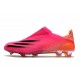 adidas X Ghosted + FG Fotbollsskor Superspectral - Rosa Svart Orange