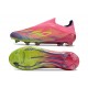 adidas F50 Elite Snörlös FG Rosa Gul Lila